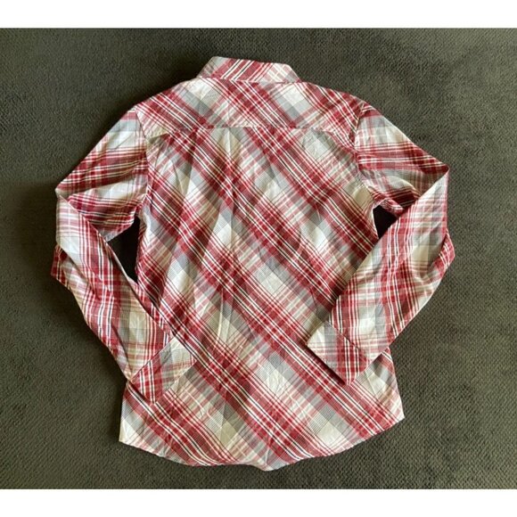 Anchor Blue button front long sleeve shirt size medium - Picture 2 of 6